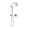 Delta Compel Thermostatic Shower System with Shower Head, Hand Shower, Slide Bar, Hose, and Valve Trim