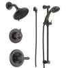 Delta Monitor 14 Series Single Function Pressure Balanced Shower System with Shower Head, and Hand Shower - Includes Rough-In Valves