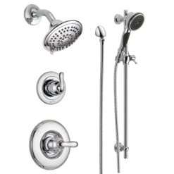 Delta Monitor 14 Series Single Function Pressure Balanced Shower System with Shower Head, and Hand Shower - Includes Rough-In Valves