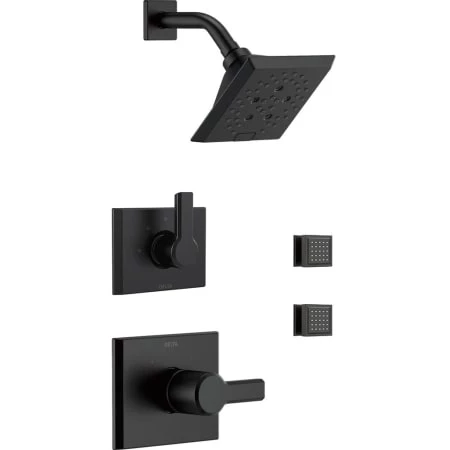 Delta Monitor 14 Series Single Function Pressure Balanced Shower System with Shower Head and 2 Body Sprays - Includes Rough-In Valves 1 Delta Monitor 14 Series Single Function Pressure Balanced Shower System with Shower Head and 2 Body Sprays - Includes Rough-In Valves