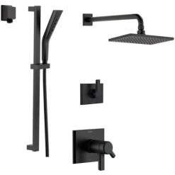 Delta TempAssure 17T Series Thermostatic Shower System with Integrated Volume Control, Shower Head, and Hand Shower - Includes Rough-In Valves