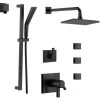 Delta TempAssure 17T Series Thermostatic Shower System with Integrated Volume Control, Shower Head, 3 Body Sprays and Hand Shower - Includes Rough-In Valves