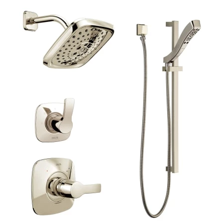 Delta Monitor 14 Series Pressure Balanced Shower System with Shower Head, Handshower, and Slide Bar - Includes Rough-In Valves 1 Delta Monitor 14 Series Pressure Balanced Shower System with Shower Head, Handshower, and Slide Bar - Includes Rough-In Valves