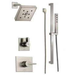 Delta Monitor 14 Series Single Function Pressure Balanced Shower System with Shower Head, and Hand Shower - Includes Rough-In Valves