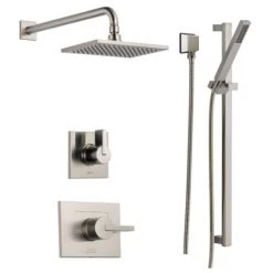 Delta Monitor 14 Series Single Function Pressure Balanced Shower System with Shower Head, and Hand Shower - Includes Rough-In Valves
