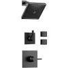 Delta Monitor 14 Series Single Function Pressure Balanced Shower System with Shower Head and 2 Body Sprays - Includes Rough-In Valves