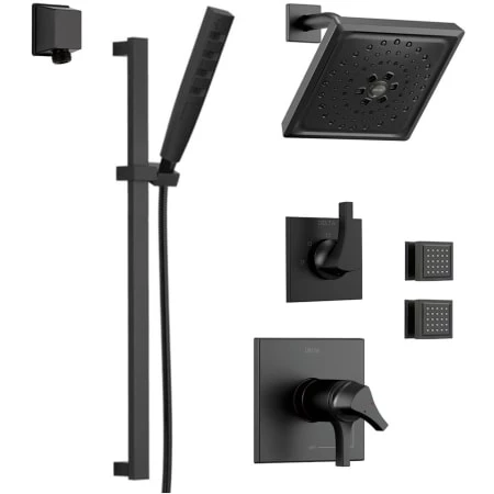 Delta Monitor 17 Series Dual Function Pressure Balanced Shower System with Integrated Volume Control, Shower Head, 2 Body Sprays and Hand Shower - Includes Rough-In Valves 1 Delta Monitor 17 Series Dual Function Pressure Balanced Shower System with Integrated Volume Control, Shower Head, 2 Body Sprays and Hand Shower - Includes Rough-In Valves