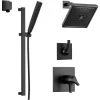 Delta TempAssure 17T Series Thermostatic Shower System with Integrated Volume Control, Shower Head, and Hand Shower - Includes Rough-In Valves