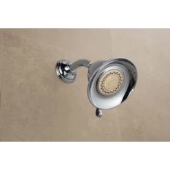 Delta 2.5 GPM Victorian Multi Function Shower Head with Touch-Clean® - Limited Lifetime Warranty -Delta Faucet Store delta rp34355 installed shower head in chrome 2039