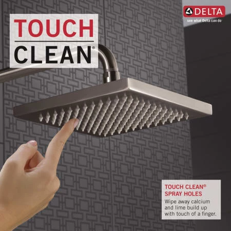 Delta 2.5 GPM 8" Wide Metal Raincan Shower Head with Touch-Clean® Technology - Limited Lifetime Warranty 5 Delta 2.5 GPM 8" Wide Metal Raincan Shower Head with Touch-Clean® Technology - Limited Lifetime Warranty - Image 5