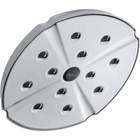 Delta 2.5 GPM 8" Wide Single Function Shower Head with H2Okinetic Technology - Limited Lifetime Warranty 1 Delta 2.5 GPM 8" Wide Single Function Shower Head with H2Okinetic Technology - Limited Lifetime Warranty