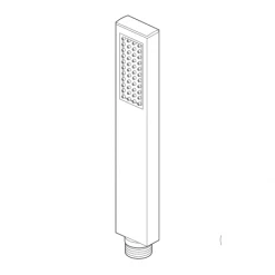 Delta 1.75 GPM Vero Rectangular Hand Shower - Limited Lifetime Warranty