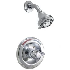 Delta Commercial Single Handle Monitor Shower Valve Shower Only Trim Only with Pressure Balance Cartridge and Handle