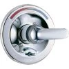 Delta Single Handle Shower Valve Trim with Push Button Diverter and Metal Lever Handle from the Commercial Series
