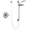 Delta Single Handle Shower Valve Trim Less Shower Head with Metal Lever Handle and Personal Hand Shower with 24" Combination Grab / Slide Bar from the Commercial Series