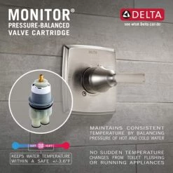 Delta Trillian Monitor 14 Series Single Function Pressure Balanced Shower Only - Less Rough-In Valve -Delta Faucet Store delta t14243 alternate view 43