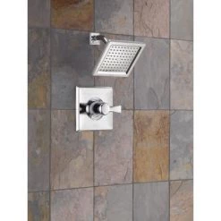 Delta Dryden Monitor 14 Series Single Function Pressure Balanced Shower Only - Less Rough-In Valve -Delta Faucet Store delta t14251 installed shower head in chrome 138