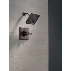 Delta Dryden Monitor 14 Series Single Function Pressure Balanced Shower Only - Less Rough-In Valve -Delta Faucet Store delta t14251 installed shower head in venetian bronze 137