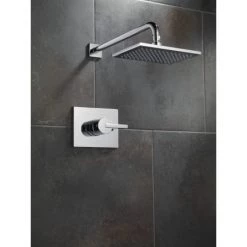 Delta Vero Monitor 14 Series Single Function Pressure Balanced Shower Only - Less Rough-In Valve -Delta Faucet Store delta t14253 installed shower head in chrome 155