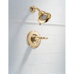 Delta Victorian Monitor 14 Series Single Function Pressure Balanced Shower Only - Less Handle and Rough-In Valve -Delta Faucet Store delta t14255 lhp installed shower trim in brilliance brass 350