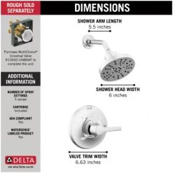 Delta Galeon Monitor 14 Series Single Function Pressure Balanced Shower Only - Less Rough-In Valve 8 Delta Galeon Monitor 14 Series Single Function Pressure Balanced Shower Only - Less Rough-In Valve -Delta Faucet Store delta t14272 alternate image 78