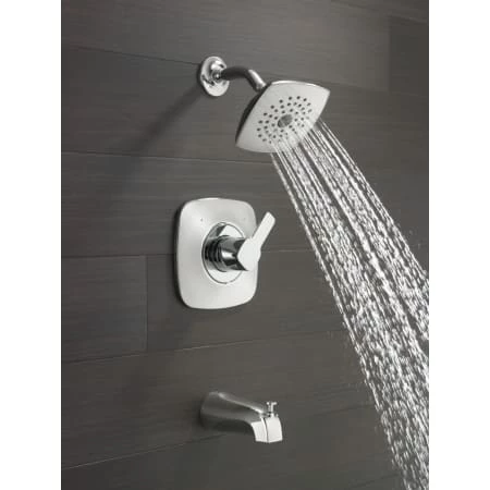 Delta Modern Shower Only Trim Package with 1.75 GPM Single Function Shower Head 2 Delta Modern Shower Only Trim Package with 1.75 GPM Single Function Shower Head - Image 2