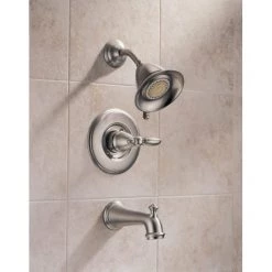 Delta Victorian Monitor 14 Series Single Function Pressure Balanced Tub and Shower - Less Handle and Rough-In Valve -Delta Faucet Store delta t14455lhp tub and shower trim in brilliance stainless 412