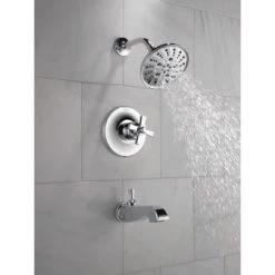 Delta Dorval Monitor 14 Series Single Function Pressure Balanced Tub and Shower - Less Handle and Rough-In Valve 9 Delta Dorval Monitor 14 Series Single Function Pressure Balanced Tub and Shower - Less Handle and Rough-In Valve -Delta Faucet Store delta t14456 lhp alternate 81