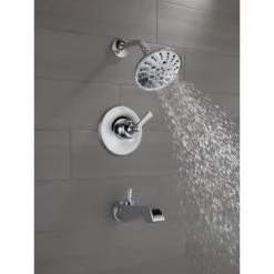 Delta Dorval Monitor 14 Series Single Function Pressure Balanced Tub and Shower - Less Handle and Rough-In Valve 10 Delta Dorval Monitor 14 Series Single Function Pressure Balanced Tub and Shower - Less Handle and Rough-In Valve -Delta Faucet Store delta t14456 lhp alternate 82