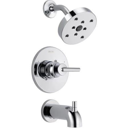 Delta Trinsic Monitor 14 Series Single Function Pressure Balanced Tub and Shower - Less Rough-In Valve 1 Delta Trinsic Monitor 14 Series Single Function Pressure Balanced Tub and Shower - Less Rough-In Valve