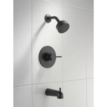 Delta Modern Shower Only Trim Package with 1.75 GPM Single Function Shower Head 2 Delta Modern Shower Only Trim Package with 1.75 GPM Single Function Shower Head - Image 2