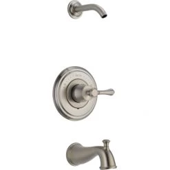 Delta Cassidy Monitor 14 Series Single Function Pressure Balanced Tub and Shower Less Shower Head, Handle and Rough-In Valve - Limited Lifetime Warranty -Delta Faucet Store delta t14497 lhp lhd valve trim and shower arm with tub faucet in brilliance stainless 1665