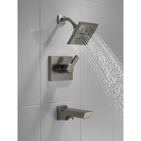 Delta Pivotal Tub and Shower Trim Package with 1.75 GPM Multi Function Shower Head 6 Delta Pivotal Tub and Shower Trim Package with 1.75 GPM Multi Function Shower Head - Image 6