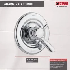 Delta Lahara Monitor 17 Series Dual Function Pressure Balanced Valve Trim Only with Integrated Volume Control - Less Rough-In Valve -Delta Faucet Store delta t17038 infographic 28
