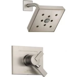 Delta Vero Monitor 17 Series Dual Function Pressure Balanced Shower Only with H2Okinetic Shower Head and Integrated Volume Control - Less Rough-In Valve
