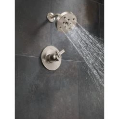 Delta Trinsic Monitor 17 Series Dual Function Pressure Balanced Shower Only with Integrated Volume Control - Less Rough-In Valve -Delta Faucet Store delta t17259 running shower trim in brilliance stainless 343
