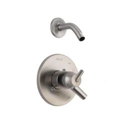 Delta Trinsic Monitor 17 Series Dual Function Pressure Balanced Shower Trim Package with Integrated Volume Control - Less Shower Head and Rough-In Valve