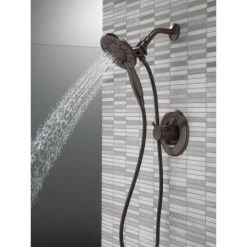 Delta Linden Monitor 17 Series Dual Function Pressure Balanced Shower Only with In2ition Shower Head and Integrated Volume Control - Less Rough-In Valve -Delta Faucet Store delta t17293 i alternate view 22