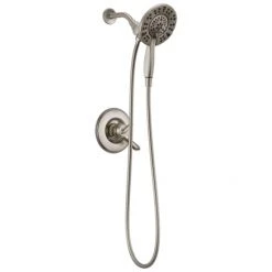 Delta Linden Monitor 17 Series Dual Function Pressure Balanced Shower Only with In2ition Shower Head and Integrated Volume Control - Less Rough-In Valve