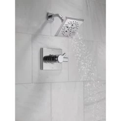 Delta Pivotal Shower Only Trim Package with 1.75 GPM Multi Function Shower Head -Delta Faucet Store delta t17299 in use 5 55