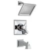 Delta Dryden Monitor 17 Series Dual Function Pressure Balanced Tub and Shower with 1.75 GPM Shower Head and Integrated Volume Control - Less Rough-In Valve