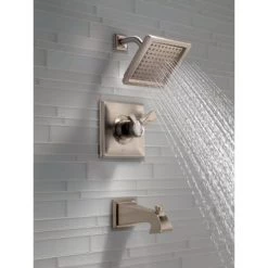 Delta Dryden Monitor 17 Series Dual Function Pressure Balanced Tub and Shower with 1.75 GPM Shower Head and Integrated Volume Control - Less Rough-In Valve -Delta Faucet Store delta t17451 we shower view 9