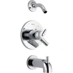 Delta Trinsic Monitor 17 Series Dual Function Pressure Balanced Tub and Shower with Integrated Volume Control - Less Shower Head and Rough-In Valve