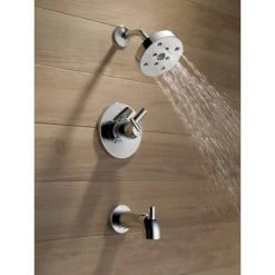 Delta Trinsic Monitor 17 Series Dual Function Pressure Balanced Tub and Shower with Integrated Volume Control - Less Rough-In Valve -Delta Faucet Store delta t17459 running tub and shower trim in chrome 1238