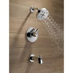 Delta Trinsic Monitor 17 Series Dual Function Pressure Balanced Tub and Shower with Integrated Volume Control - Less Rough-In Valve -Delta Faucet Store delta t17459 running tub and shower trim in chrome 415