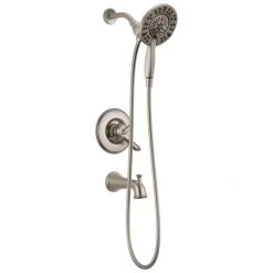 Delta Linden Monitor 17 Series Dual Function Pressure Balanced Tub and Shower with In2ition and Integrated Volume Control - Less Rough-In Valve