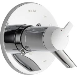 Delta Compel TempAssure 17T Series Dual Function Thermostatic Mixing Valve Trim Only with Integrated Volume Control - Less Rough-In Valve