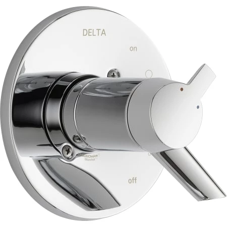Delta Compel TempAssure 17T Series Dual Function Thermostatic Mixing Valve Trim Only with Integrated Volume Control - Less Rough-In Valve 1 Delta Compel TempAssure 17T Series Dual Function Thermostatic Mixing Valve Trim Only with Integrated Volume Control - Less Rough-In Valve