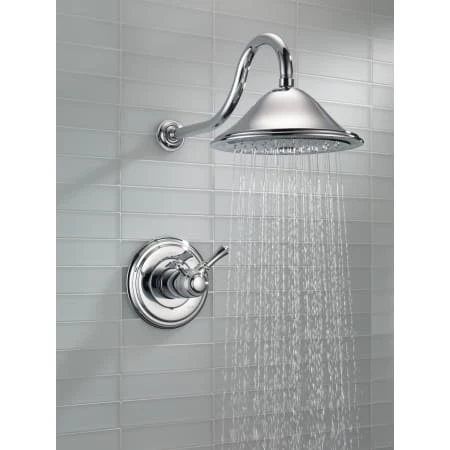 Delta Cassidy Tempassure 17T Series Dual Function 1.75 GPM Thermostatic Shower Only with Integrated Volume Control - Less Rough-In Valve 2 Delta Cassidy Tempassure 17T Series Dual Function 1.75 GPM Thermostatic Shower Only with Integrated Volume Control - Less Rough-In Valve - Image 2