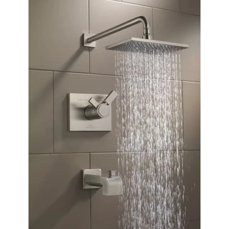 Delta Vero Tempassure 17T Series Dual Function Thermostatic Tub and Shower with Integrated Volume Control - Less Rough-In Valve 4 Delta Vero Tempassure 17T Series Dual Function Thermostatic Tub and Shower with Integrated Volume Control - Less Rough-In Valve - Image 4